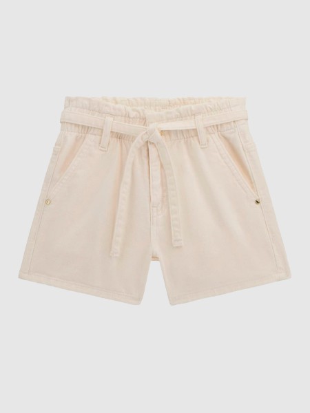 Calcao Menina Rigid Bull Denim Shorts Guess Kids