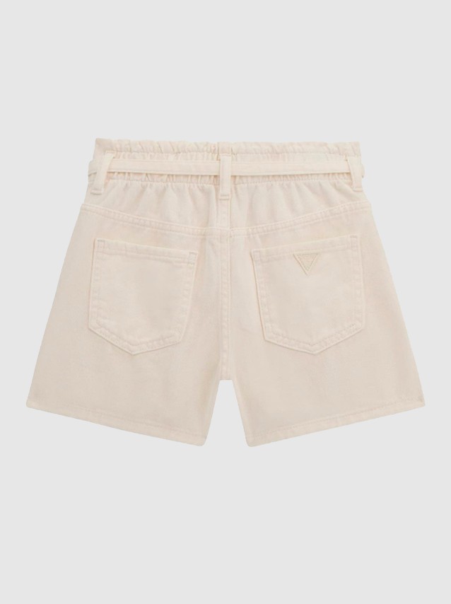 Calcao Menina Rigid Bull Denim Shorts Guess Kids