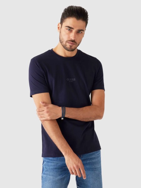 T-Shirt Homem Aidy Cn Ss Tee Guess