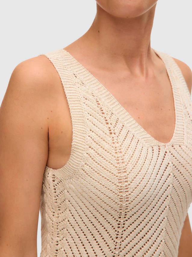 Tops Mulher Vmnoel Sl V-Neck Top Fr Vero Moda