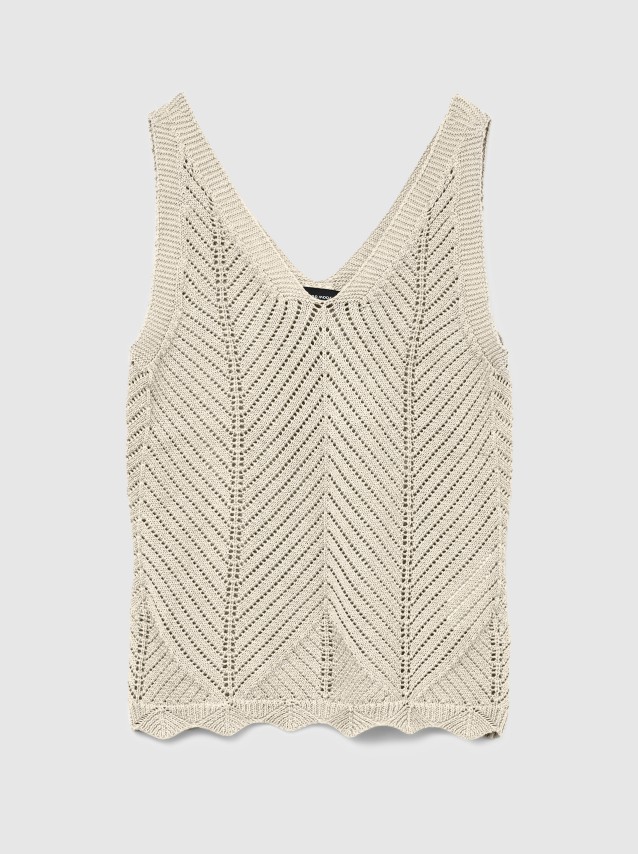 Tops Mulher Vmnoel Sl V-Neck Top Fr Vero Moda