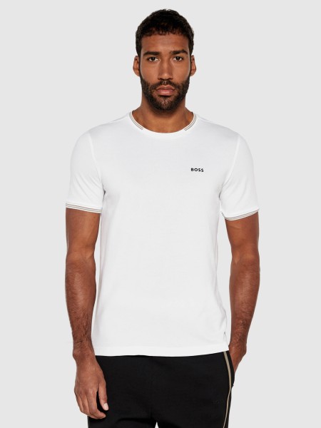 T-Shirt Masculin Boss Green