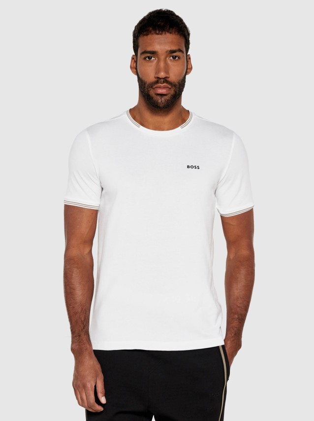 T-Shirt Masculin Boss Green