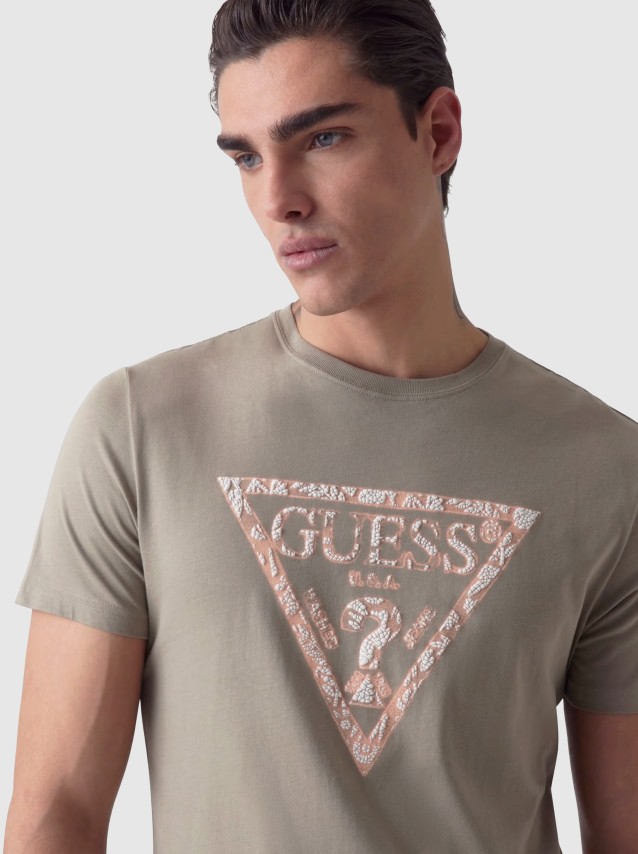 T-Shirt Homem Triangle Guess