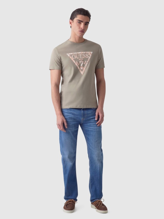 T-Shirt Homem Triangle Guess