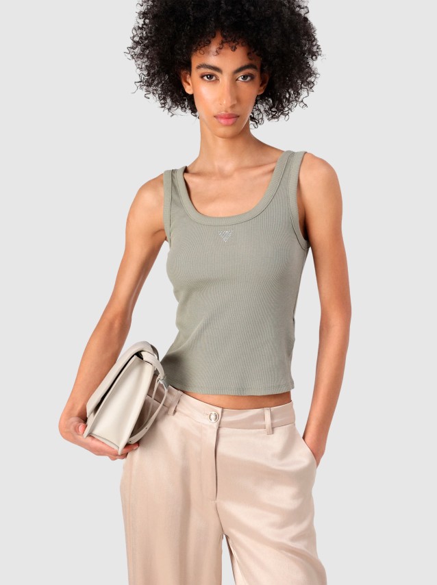 Tops Mulher Triangle Guess