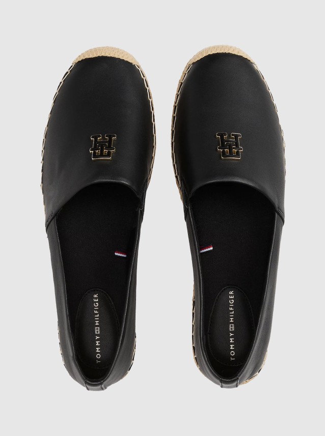 Alpercata Mulher Logo Leather Tommy Jeans Footwear