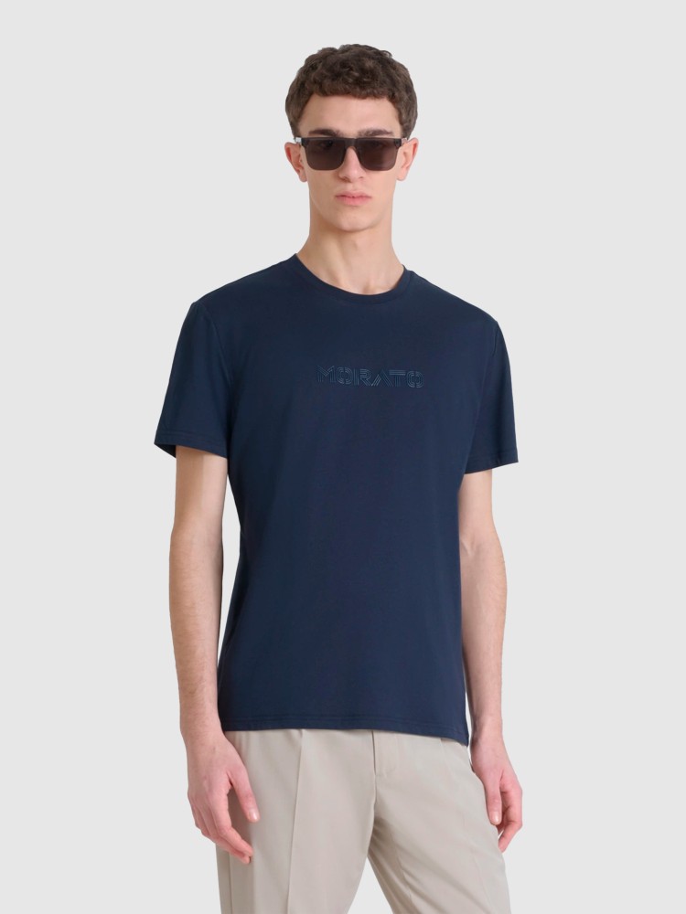 T-Shirt Masculin Antony Morato Bleu marine
