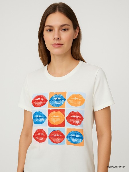 T-Shirt Féminin Vero Moda T-Shirt Féminin Vero Moda