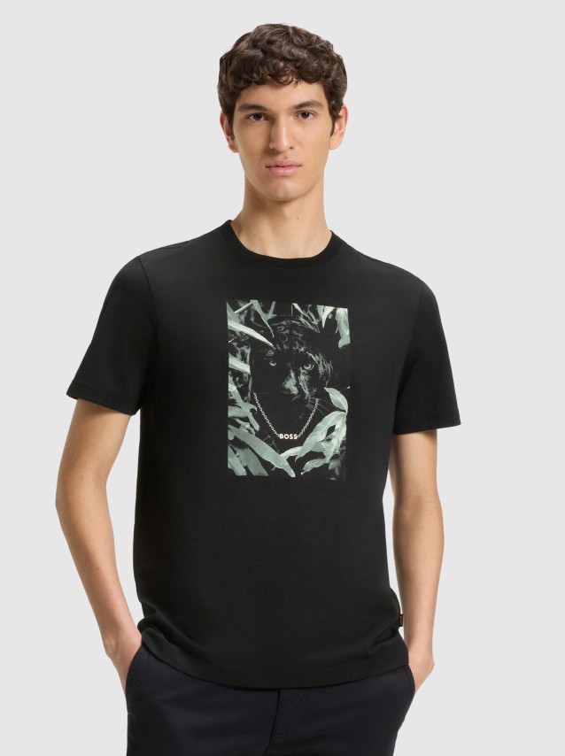 T-Shirt Masculin Boss Orange