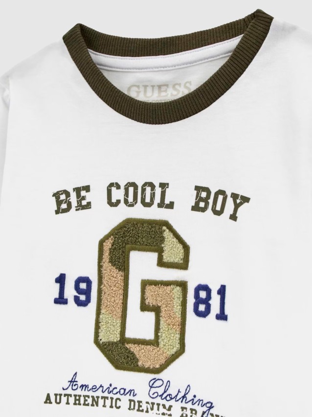 Conjuntos Menino Set Ls T-Shirt + Cargo Jogger Guess Kids