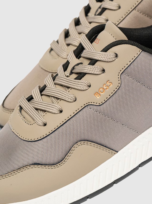 Baskets Masculin Boss Orange