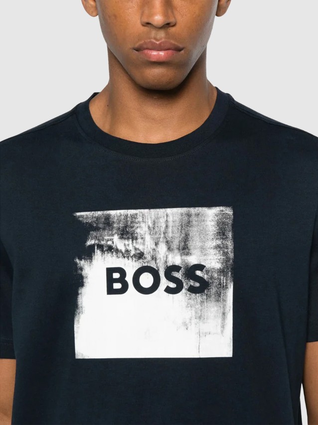 T-Shirt Masculin Boss Orange