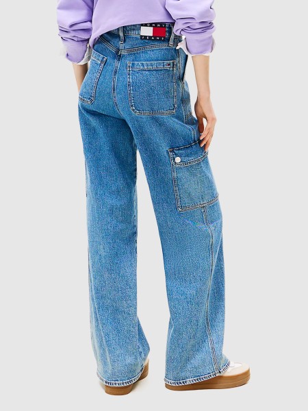 Calças Mulher Tommy Jeans Calças Mulher Tommy Jeans