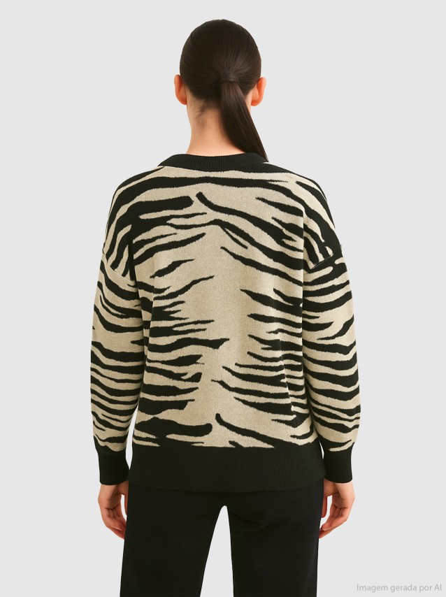Camisola Mulher Vmnancy Ls O-Neck Long Pullover Boo Rep Vero Moda