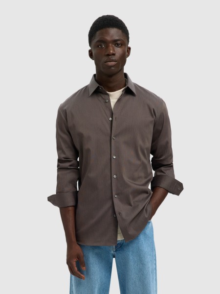 Camisa Homem Slhslim-Performance Shirt Ls Noos Selected Camisa Homem Slhslim-Performance Shirt Ls Noos Selected