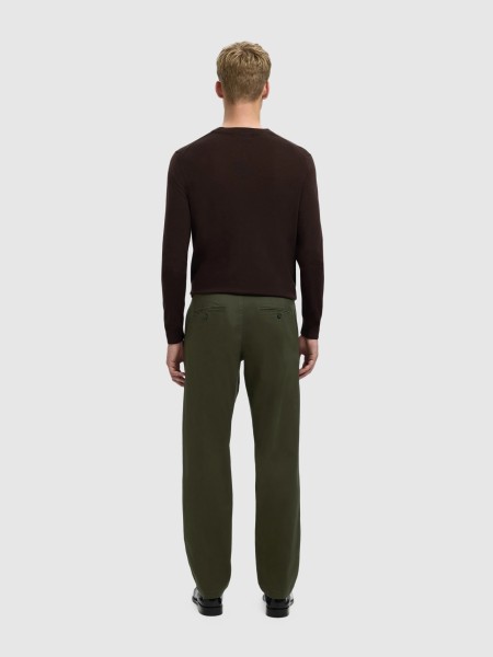 Calca Homem Slh196-Straight-New Miles Flex Pant Noos Selected Calca Homem Slh196-Straight-New Miles Flex Pant Noos Selected