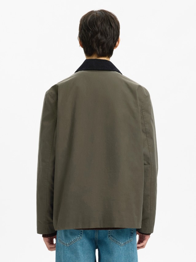 Camisa Homem Slhwalter Waxed Cotton 2.0 Jkt Noos Selected