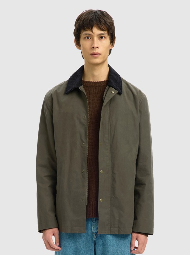 Camisa Homem Slhwalter Waxed Cotton 2.0 Jkt Noos Selected