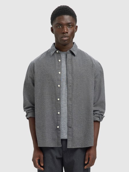 Camisa Homem Slhregnoah Brushed Twist Shirt Ls Noos Selected Camisa Homem Slhregnoah Brushed Twist Shirt Ls Noos Selected