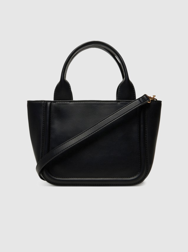 Tote Bags Mulher Raised Ck Small Tote With Strap Calvin Klein