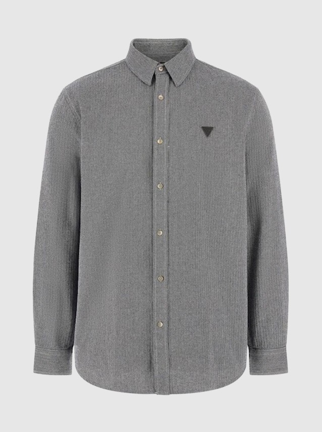 Camisa Homem Herringbone Guess