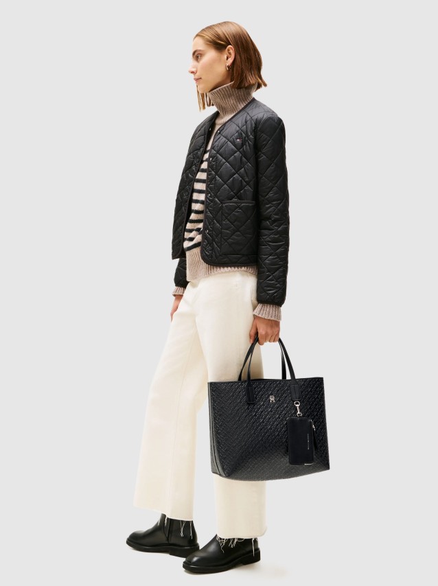 Tote Bags Mulher Th Icon Satchel Mono Tommy Jeans