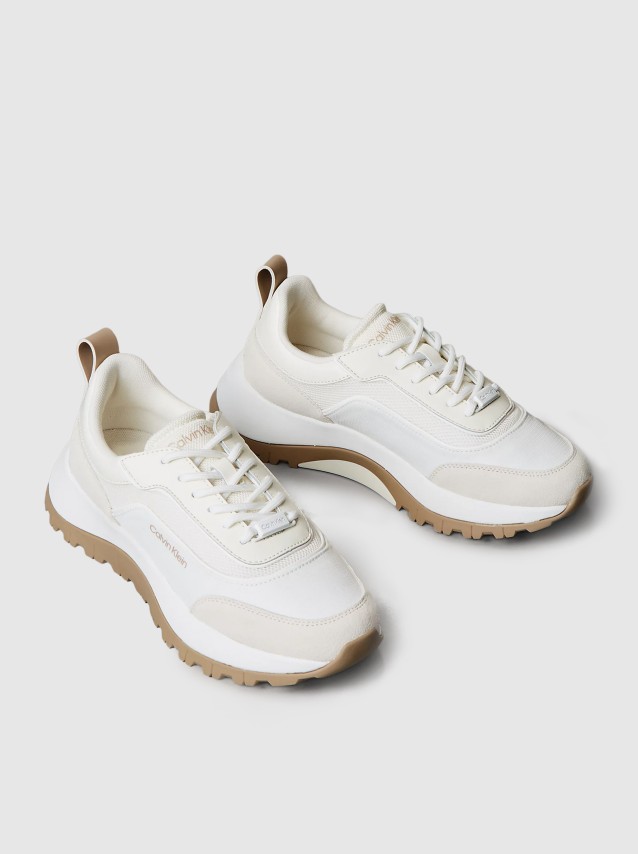 Sapatilhas Mulher Runner Lace Up Mesh Mix Ck Calvin Klein Footwear