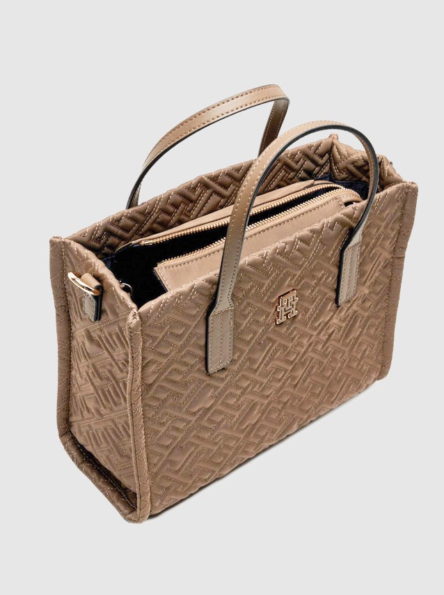 Mala Tommy Hilfiger Mulher Th City Mini Tote Mono Nylon