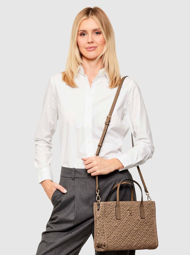 Mala Tommy Hilfiger Mulher Th City Mini Tote Mono Nylon