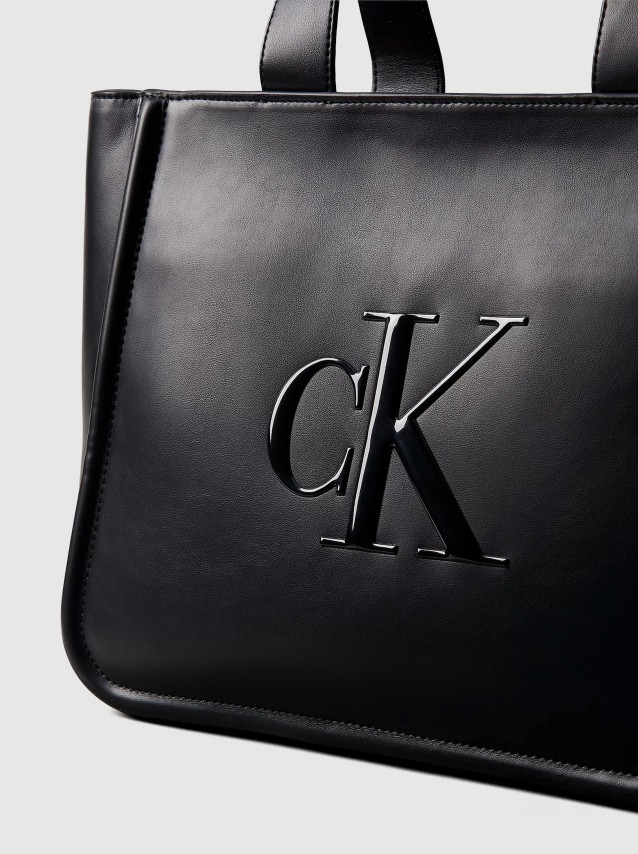 Mala Calvin Klein Mulher Bold Ck Medium Tote
