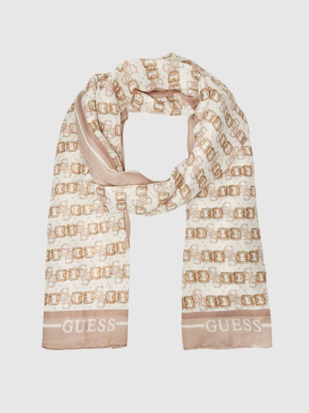 Cachecol Guess Mulher Karnilla Logo Scarf 60X180