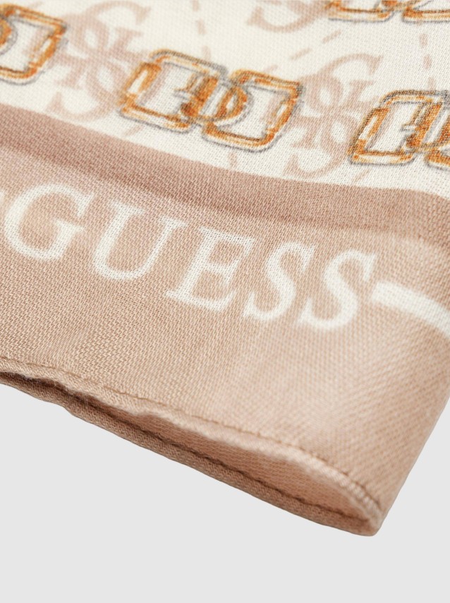 Cachecol Guess Mulher Karnilla Logo Scarf 60X180