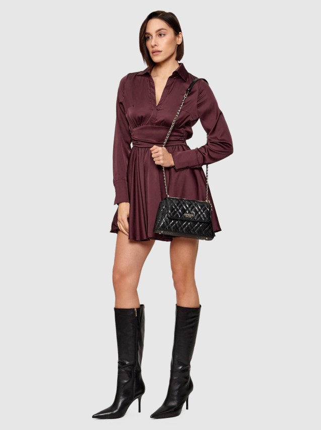 Mala Guess Mulher Isemay Convertible Xbody Flap