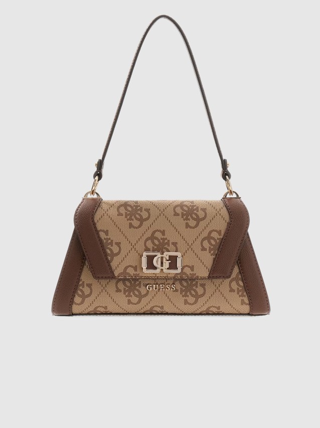 Mala Guess Mulher Karnilla Logo Flap Shldr Bag