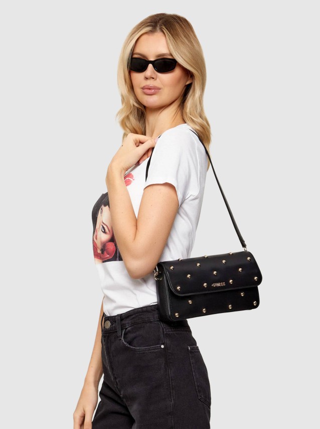 Mala Guess Mulher Sadie Flap Shoulder Bag