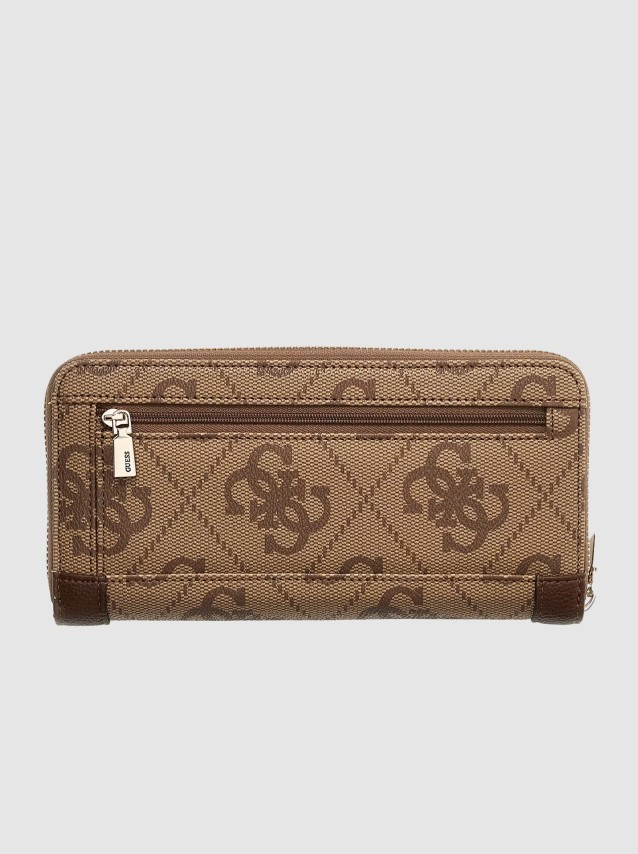 Carteira Guess Mulher Karnilla Logo Slg Lrg Zip Arnd