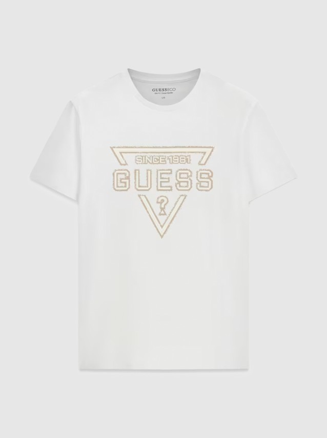 T-Shirt Guess Homem Ss Bsc Painted Triangle Tee