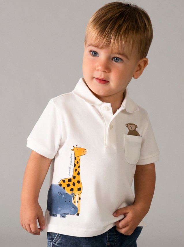 Polo Mayoral Menino P�lo M/c Animal