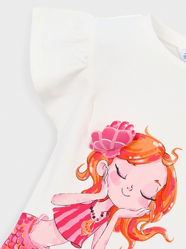 T-Shirt Mayoral Menina  Camiseta Manga Curta
