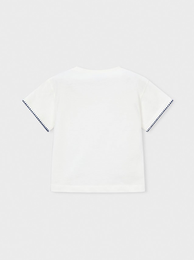 T-Shirt Mayoral Menina  Camiseta Aplica��es