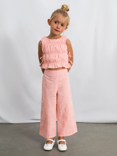 Conjunto 2 Pe�as Mayoral Menina  Conj. Cal�a Larga Bordada