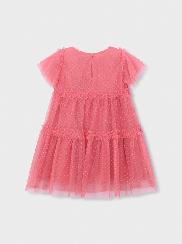 Vestido Mayoral Menina  Vestido Tule Plumeti