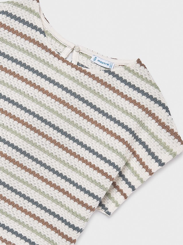 T-Shirt Mayoral Menina Top Imita��o de Croch�