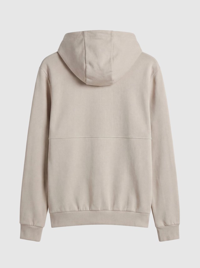 Sweatshirt Antony Morato Homem Hoodie Relaxed Fit In Interlock Cotton Blend Fabric With  Rubber Inje