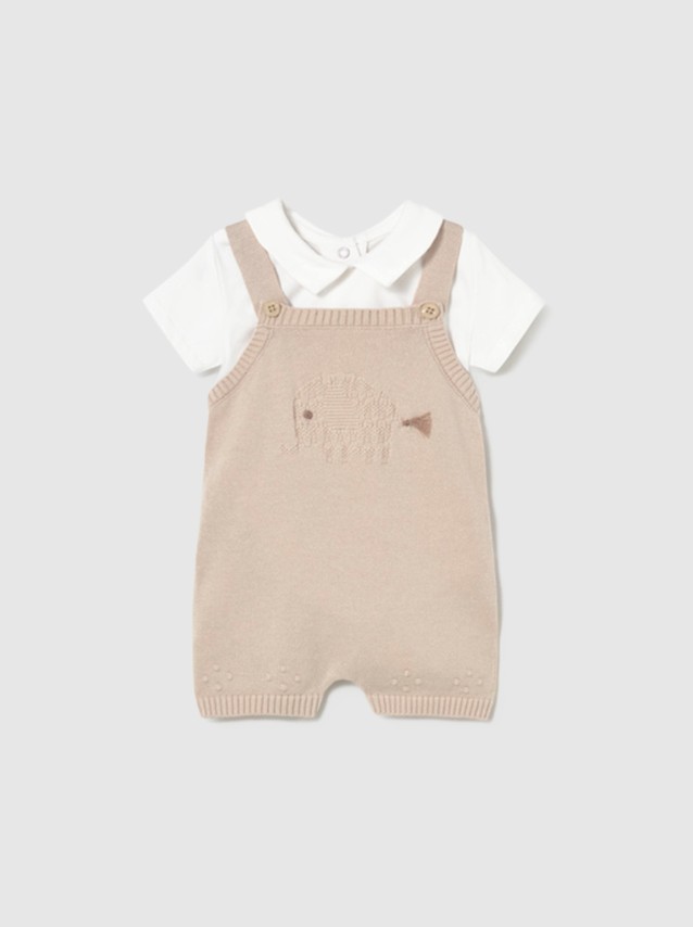 Conjunto 2 Pe�as Mayoral Menino  Conj Jardineira Body