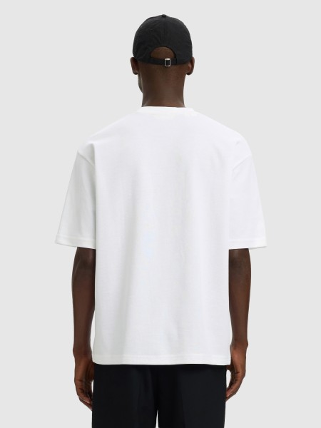 T-Shirt Selected Homem Slhlooseoscar Pocket Ss Tee Noos