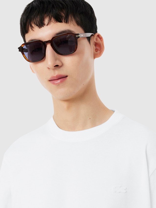 T-Shirt Lacoste Homem Classic Fit Back Print Heavy Cotton Tshirt