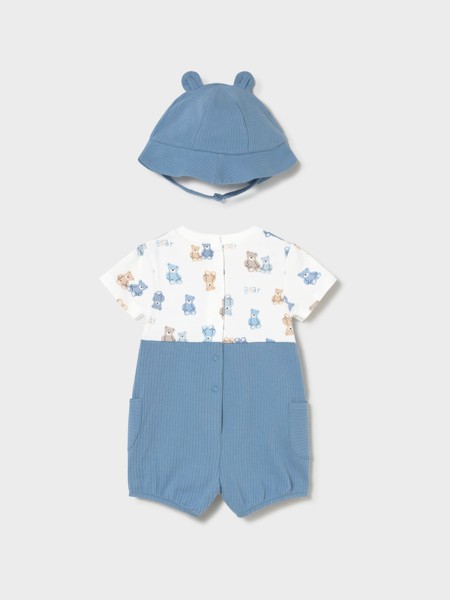 Conjunto 2 Pe�as Mayoral Menino  Fato Beb� E Gorro