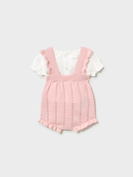 Conjunto 2 Pe�as Mayoral Menina Conj.  Jardineira  Tricot